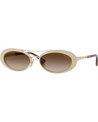 Vogue Eyewear - Vo4348Sb 848/13 Sunglasses Metal Round Normal Nuanced - Lyst