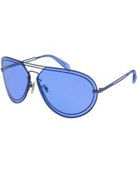 Police - Spla93 Stereo 1 R70B Sunglasses Metal Pilot Normal Mirror - Lyst
