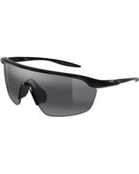 Maui Jim - Mj0375Sa 001 Occhiali Da Sole Bio-Iniettato Grigio Avvolgente Polarizzata - Lyst