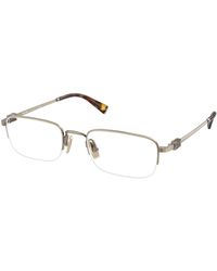 Miu Miu - Mu 52Wv 26C1O1 Optical Frames Metal Squared Normal - Lyst