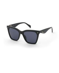 Blumarine - Sbm901 700 Sunglasses Acetate Smoke Geometric Normal - Lyst