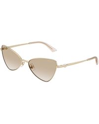 Jimmy Choo - Jc4015Hb 300611 Sunglasses Metal Cat Eye Normal Shaded - Lyst
