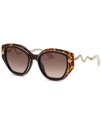 Roberto Cavalli - Src096M 09Tc Sunglasses Acetate Butterfly Normal Shaded - Lyst