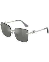 Dolce & Gabbana - Dg2332B 05/88 Sunglasses Metal Squared Normal Nuanced - Lyst