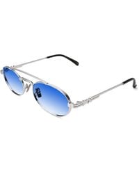 Xlab - Viktor Sunglasses Metal Smoke Round Polarized - Lyst
