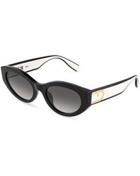 Furla - Sfu976 700 Sunglasses Acetate Smoke Geometric Normal Nuanced - Lyst