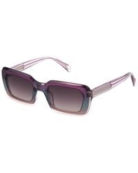 Police - Splg21 Dawn 6 0Abt Sunglasses Acetate Squared Normal Shaded - Lyst
