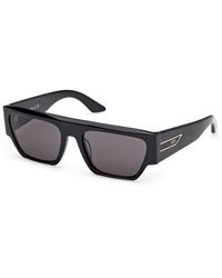 Gcds - Gd0064 01A Sunglasses Acetate Smoke Geometric Normal - Lyst