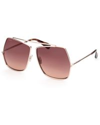 Max Mara - Mm0006 Elsa 28F Sunglasses Metal Geometric Normal Shaded - Lyst