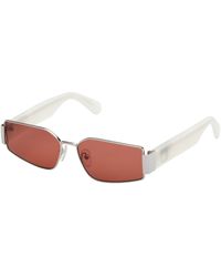 MAX&Co. - Mo0128 16E Sunglasses Metal Squared Normal - Lyst