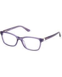 Guess - Gu50196 083 Optical Frames Acetate Squared Normal - Lyst