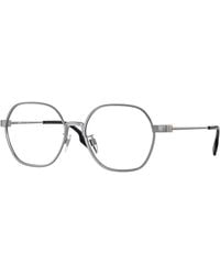 Burberry - Be1379D Winston 1003 Optical Frames Metal Transparent Geometric Normal - Lyst