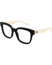 Gucci - Gg0958O 002 Optical Frames Acetate Transparent Squared - Lyst