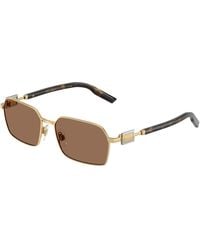 Dolce & Gabbana - Dg2316 02/73 Sunglasses Metal Squared Normal - Lyst