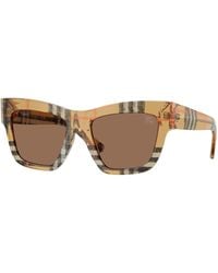 Burberry - Be4449 414673 Sunglasses Acetate Squared Normal - Lyst