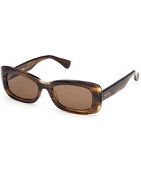 Max Mara - Mm0197 61N Sunglasses Acetate Squared Normal - Lyst