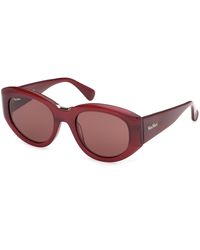 Max Mara - Mm0198 69S Sunglasses Acetate Round Normal - Lyst