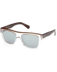 Guess - Gu00368 26N Sunglasses Acetate Squared Normal - Lyst