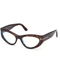 Tom Ford - Ft6134-B 052 Optical Frames Acetate Cat Eye Normal - Lyst