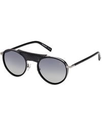 Timberland - Tb00090 01D Sunglasses Injected Smoke Pilot Polarized - Lyst