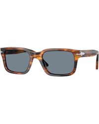 Persol - Po3272S 123556 Sunglasses Acetate Squared Normal - Lyst
