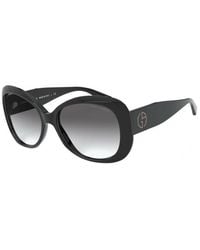 Giorgio Armani - Ar8132 500111 Sunglasses Acetate Butterfly Normal Shaded - Lyst