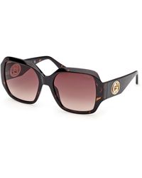 Guess - Gu00283 52F Sunglasses Injected Squared Normal - Lyst