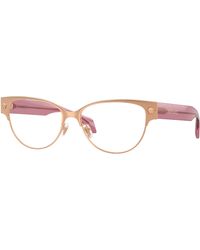 Versace - Ve1318 1412 Optical Frames Metal Transparent Cat Eye Normal - Lyst