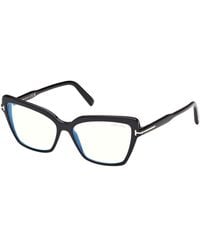 Tom Ford - Ft5948-B 001 Optical Frames Acetate Cat Eye Normal - Lyst
