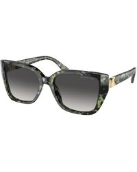 Michael Kors - Mk2199 Acadia 39538G Sunglasses Acetate Squared Normal Shaded - Lyst