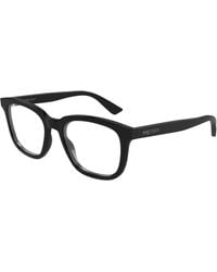 McQueen - Am0539O 001 Optical Frames Acetate Transparent Squared - Lyst