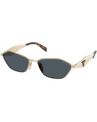 Prada - Pr D50S Zvn70B Sunglasses Metal Geometric Normal - Lyst