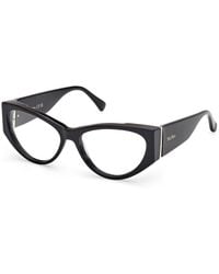 Max Mara - Mm5174 001 Optical Frames Acetate Cat Eye Normal - Lyst