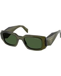 Prada - Pr 17Ws 19Z1I0 Sunglasses Acetate Squared Normal - Lyst