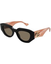 Gucci - Gg1421S 008 Sunglasses Acetate Geometric - Lyst