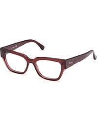 Max Mara - Mm5259 69 Optical Frames Acetate Squared Normal - Lyst
