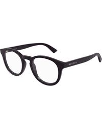 McQueen - Am0514O 006 Optical Frames Acetate Transparent Round - Lyst