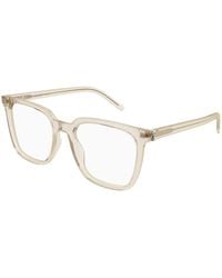 Saint Laurent - Sl M146 Opt 004 Optical Frames Acetate Transparent Squared - Lyst