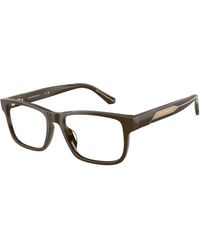 Emporio Armani - Ea3265U 5017 Optical Frames Acetate Squared Normal - Lyst