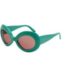 Marni - 40F Lake Of Fire Sunglasses Acetate Oversize Normal - Lyst