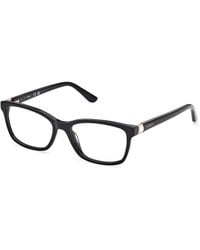 Guess - Gu50196 001 Optical Frames Acetate Squared Normal - Lyst