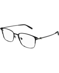Montblanc - Mb0314Oa 003 Optical Frames Titanium Transparent Squared - Lyst