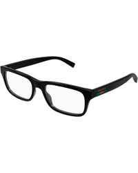 Gucci - Gg1858O 001 Optical Frames Injected Transparent Squared - Lyst