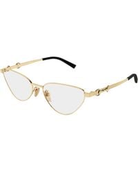 Gucci - Gg2054O 002 Optical Frames Metal Transparent Cat Eye - Lyst