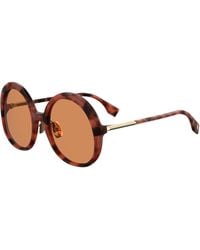 Fendi - Ff 0430/S 0Uc/W7 Outlet Sunglasses Acetate Round Normal - Lyst