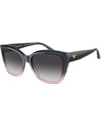 Emporio Armani - Ea4198 59918G Sunglasses Acetate Cat Eye Normal Shaded - Lyst