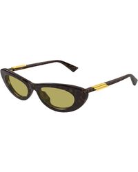 Bottega Veneta - Bv1447S 002 Sunglasses Acetate Cat Eye - Lyst