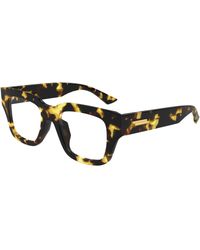Bottega Veneta - Bv1361O 007 Optical Frames Acetate Transparent Squared - Lyst