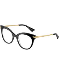 Dolce & Gabbana - Dg3392 3217 Optical Frames Acetate Transparent Butterfly Normal - Lyst
