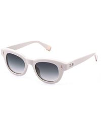 Furla - Sfu986 816 Sunglasses Acetate Smoke Pantos Normal Nuanced - Lyst